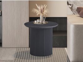 Ronde salontafel LARUSSO 50 cm donkerbruin