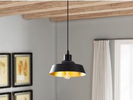 Hanglamp RYDER 1 lamp zwart