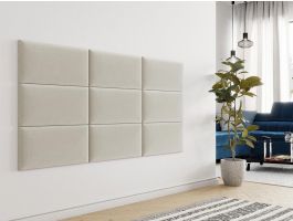 Wandpaneel TOYO 60x30 cm stof crème 