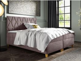 Boxspring INIESTA 140x200 cm lichtbruin 