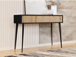 Console OVERMARS 1 lade zwart/artisan eik 