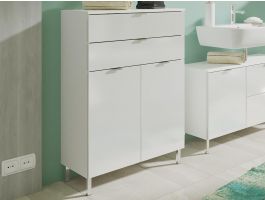 Commode MANAU 2 deuren en 2 lades wit 