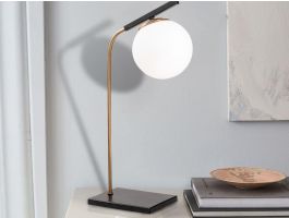 Tafellamp SASSARI 1 lamp zwart/goud