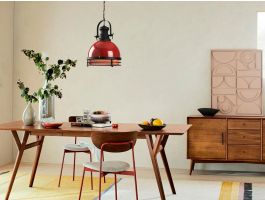 Hanglamp ZANZIBAR 1 lamp rood 