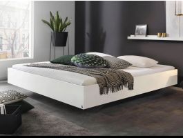 Bed IXANA 180x200 cm hoogglans wit zonder hoofdeinde
