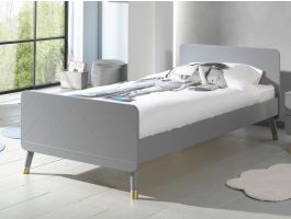 Bed BILAL 90x200 cm grijs