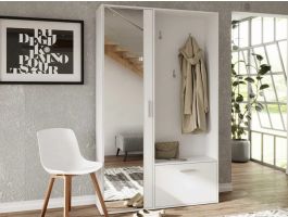 Vestiaire BISCOTE 2 deuren wit 