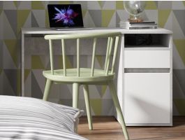 Bureau SAMMOU 1 deur 1 lade beton/wit