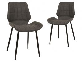 Set van 2 stoelen HEROU antraciet