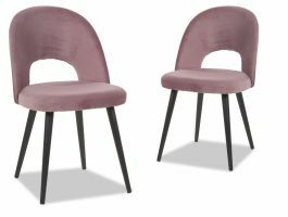Set van 2 stoelen MOSE roze 