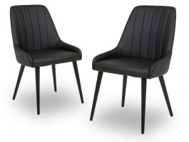 Set van 2 stoelen RAPHEO zwart