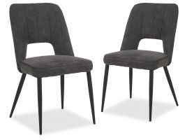 Set van 2 stoelen PORTILLO antraciet