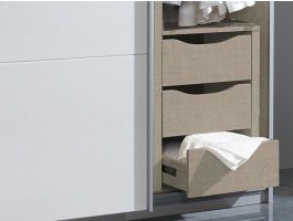 Ladeblok ALPHA 3 lades 45 cm natuurlijk linnen