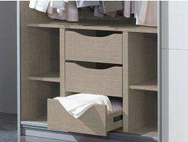 Ladeblok met legplank BETA natuurlijk linnen