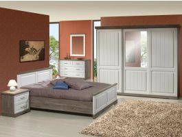 Complete slaapkamer IVANA IV 180x200 cm truffel/porselein