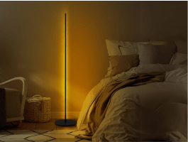 Staande lamp OLLITA zwart