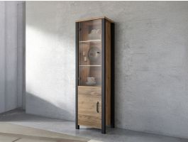 Kolomkast OLIANNE 2 deuren appenzeller sparren/zwart