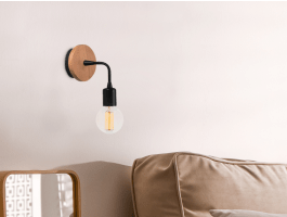 Wandlamp MARTINI 1 lamp bruin