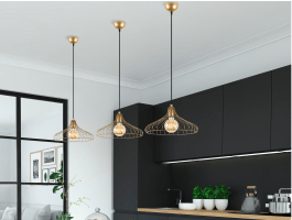 Plafondlamp DENNOU goud