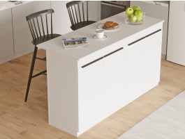 Keukeneiland ORTAMI 160 cm wit