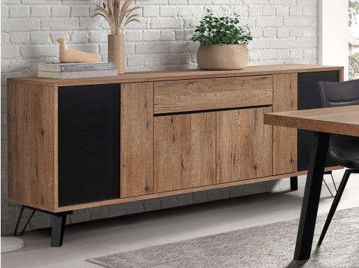 Dressoir XENA 4 deuren 1 lade scarlet eik 