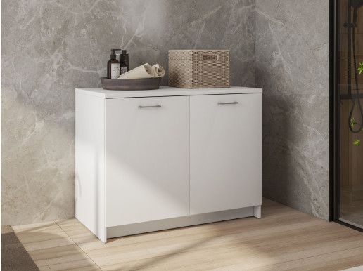Onderkast WASHING 2 deuren wit