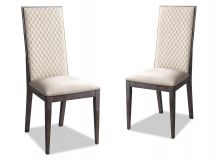 Set van 2 stoelen MEDOU deluxe vintage eik/zijdegrijs