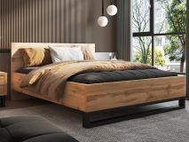 Bed HAMETTE 160x200 cm wotan eik