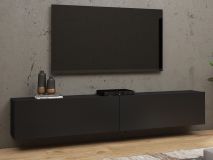 Tv-meubel AVATAR 2 deuren zwart zonder led 