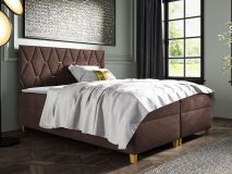 Boxspring INIESTA 140x200 cm bruin 
