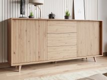 Dressoir TRIKY 2 deuren 3 lades artisan eik 