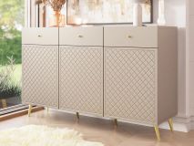 Dressoir TENESSA 3 deuren 3 lades zand