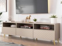 Tv-meubel TENESSA 3 klapdeuren zand