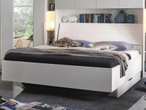 Bed ELVIS 140x200 cm wit met lades