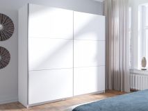 Kledingkast ARSENIC 2 deuren 151 cm wit zonder spiegel 