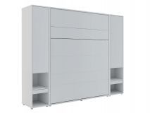 Opklapbed CONCEPTION PRO 160x200 cm mat grijs (verticaal) met kasten