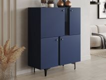 Commode COLORUS 4 deuren blauw