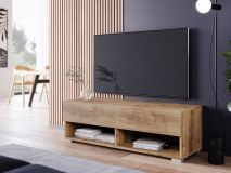 TV-meubel ACAPULCO 1 klapdeur 100 cm kastanjebruin zonder led