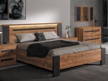 Bed PAULETTE 180x200 cm tropix hout