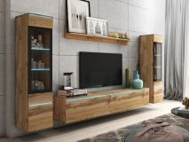Tv-meubel set VITTORIO 6 deuren wotan eik