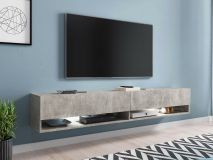 TV-meubel ACAPULCO 2 klapdeuren 180 cm beton zonder led