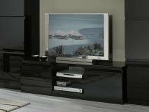 Tv-meubel ROMEO 2 deuren hoogglans zwart