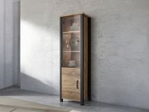 Kolomkast OLIANNE 2 deuren appenzeller sparren/zwart