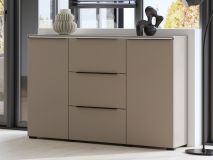 Dressoir TANAMALO 2 deuren 3 lades kasjmier