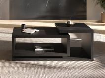 Salontafel BOTSWANA rechthoekig 120 cm zwart