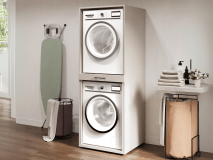 Wasmachinekast WASHING 2 machines boven elkaar MEDIUM kasjmier