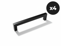 Set van 4 handgrepen WASHING zwart