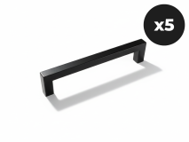 Set van 5 handgrepen WASHING zwart