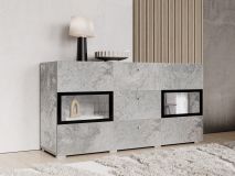 Commode BABEL 2 deuren en 3 lades beton