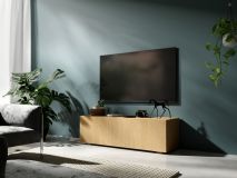 Tv-meubel KINGSTON 1 klapdeur 105 cm eik